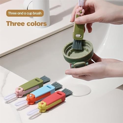 Assote 3 in 1 Cup Lid Cleaning Brush Set 9PCS 1