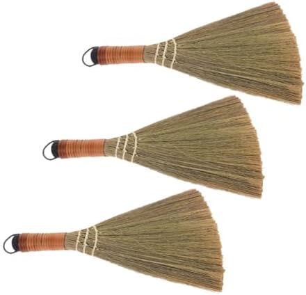 3pcs Soft Bristles Hand Broom for Indoor Hardwood Floor Cleaning