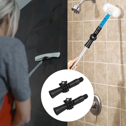 2 PCS Plastic Mop Pole Adapter for Threaded Handles
