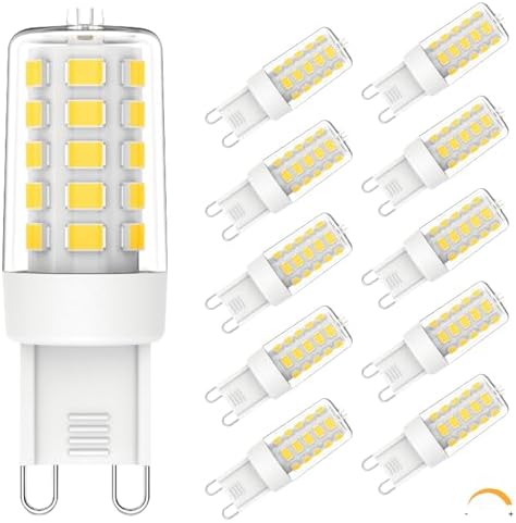 Chinnor 4W G9 LED Dimmable Bulbs 10 Pack 6000K Daylight White