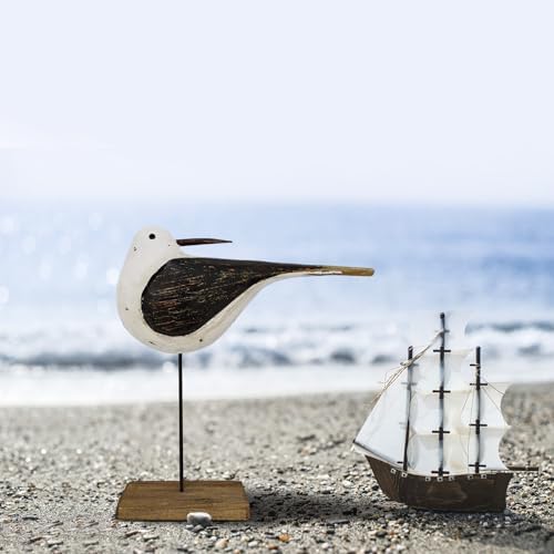 Veclotch Nautical Seabird Wood Statue Decor