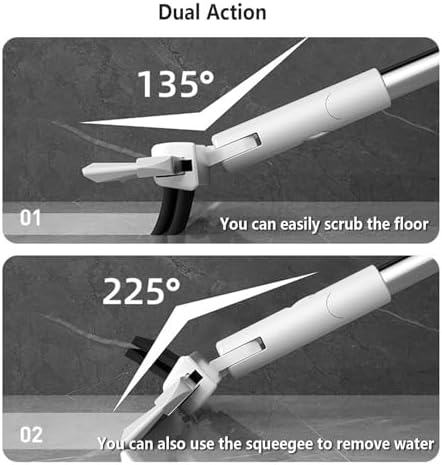 RRRYYYZZ Air Broom with Brush and 2 Scrape 49 Adjustable Handle