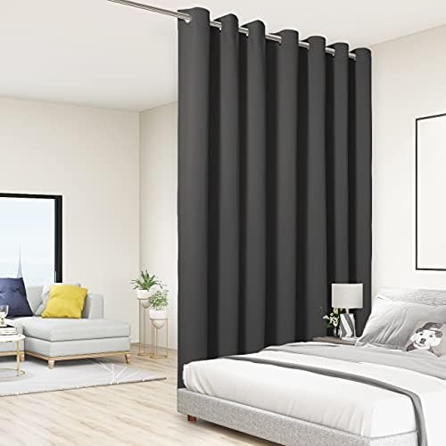 BONZER Room Divider Curtain 84x108 Inch Blackout Soundproof