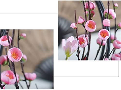 NDRFAWY Artificial Flowers Peony Plum Bouquet Potted Decoration