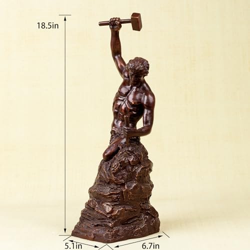 185 Inch Bronze Self Made Man Sculpture