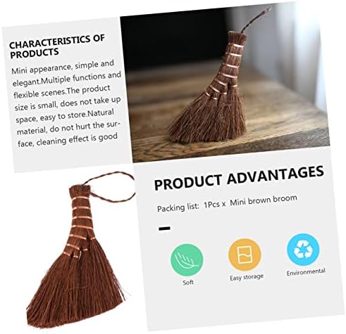 GARVALON Mini Palm Broom - Durable Natural Cleaning Tool