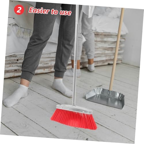Stainless Steel Broom with Antihair Wrap for Home and Commercial Use