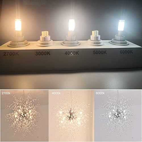 ATA 6 Pack G9 LED Bulbs 4W 6000K Halogen Replacement