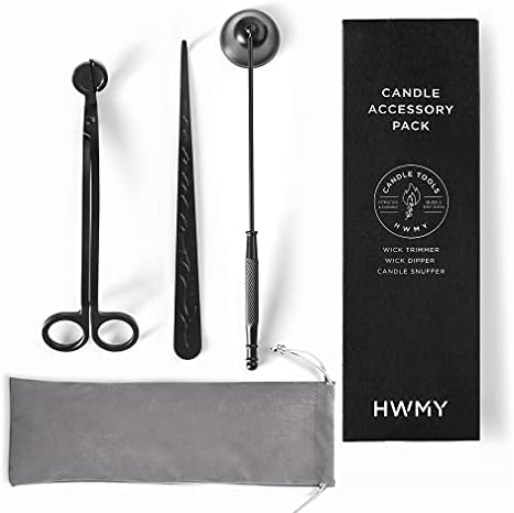 HWMY Candle Accessory Set 3pcs Black