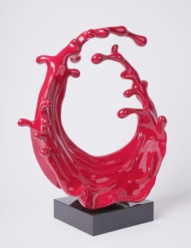Abstract Sea Wave Sculpture Decor Modern Art Table Centerpiece Statue
