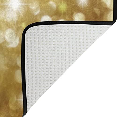 VIGTRO Glitter Gold Non-Slip Area Rug 36x24