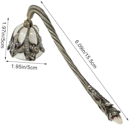 PRETYZOOM Vintage Rhinestone Tulip Candle Snuffer Tool