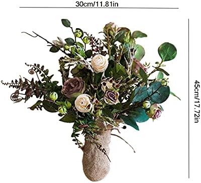 Artificial Flowers 1772Inch Silk Wedding Bouquet Set