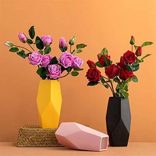 NDRFAWY Artificial Flowers with Vase Bouquet Set