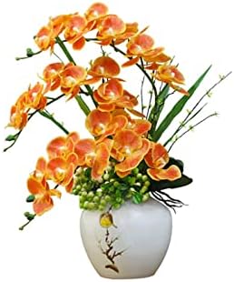 NDRFAWY Spring Decor Artificial Phalaenopsis Flower Arrangement