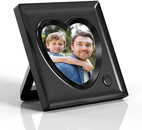 KWANWA Voice Recordable Picture Frame 20S Love Heart Shape 39x39