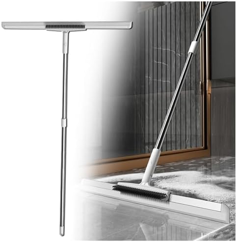 Magic Broom Sweeper 49 Adjustable Handle with Brush Scraper