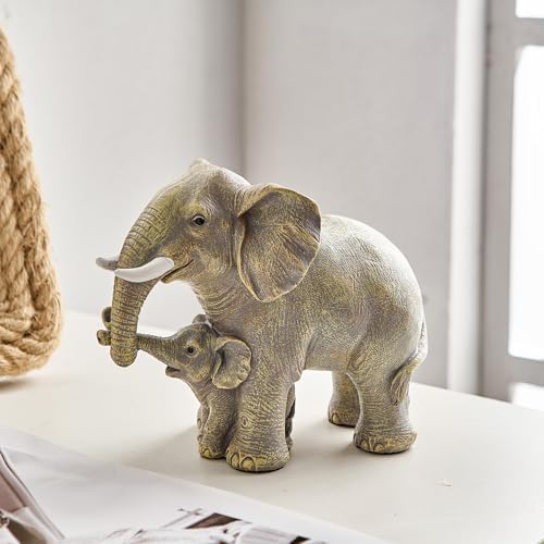 XGZY Elephant Statue Decor - Grey Indoor Figurine