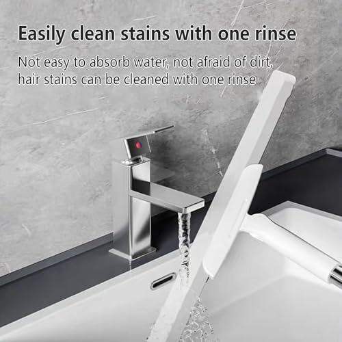 2 in 1 Silicone Broom with Squeegee for Floors and Windows