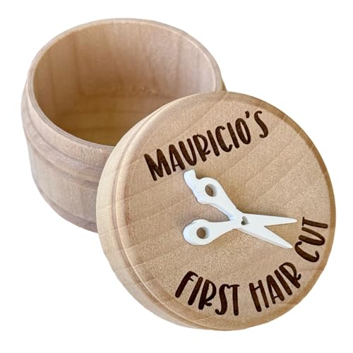 Custom Engraved First Hair Cut Keepsake Box