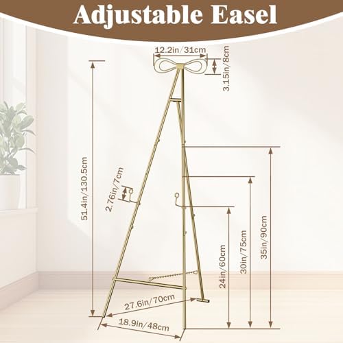 Baoz Gold Metal Easel Stand 3 Tier Display Stand