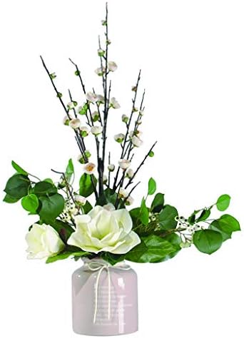 NDRFAWY Artificial Flowers Magnolia and Plum Mix
