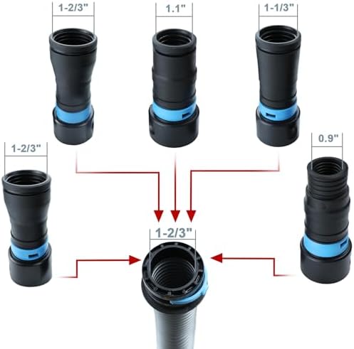 Onylraep 5 Dust Collection Hose Adapters Kit