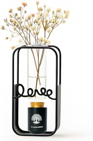 ChoiHeiy Black Plant Urn with Hydroponics