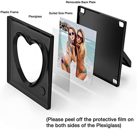 KWANWA Voice Recordable Picture Frame 20S Love Heart Shape 39x39