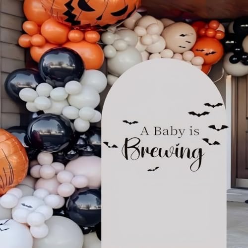 Witchy Halloween Baby Shower Welcome Sign Decal 1