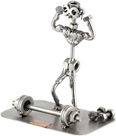 Strong Man Sculpture Nuts and Bolts Handmade Ornament
