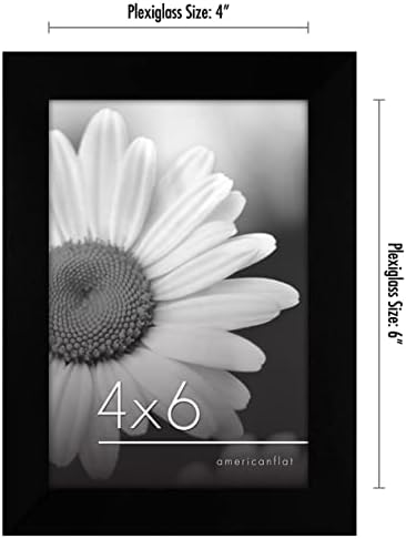 Americanflat 4x6 Picture Frame Set of 6 - Black 1