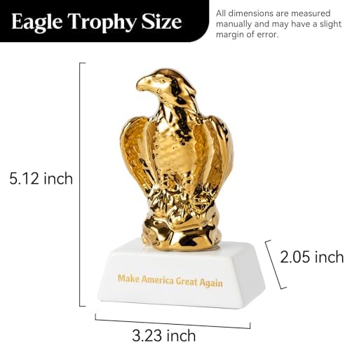 Gold Hawk Eagle Trophy Statue Home Decor