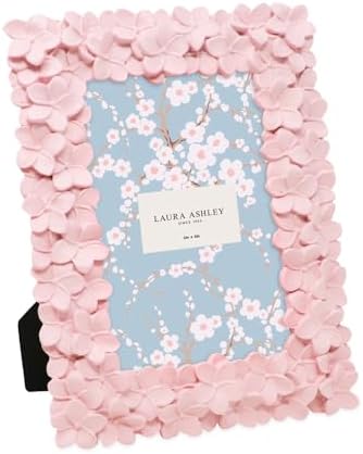 Laura Ashley Pink Flower Textured Resin Frame with Easel Hook