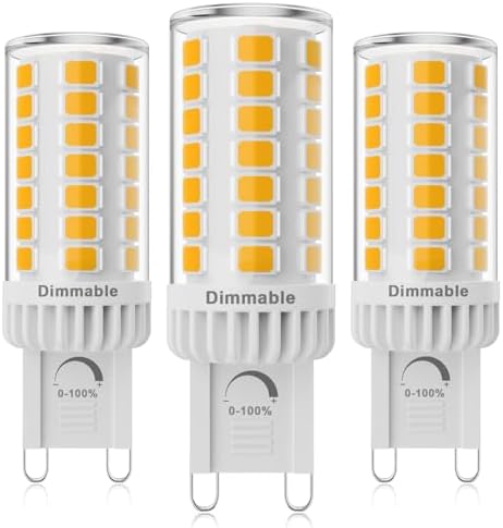 SNBIHIBE G9 LED Bulb 4W Dimmable Warm White 3000K