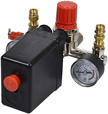 Uddick 2-Phase Air Compressor Pressure Switch Valve Gauge