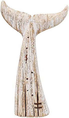 K KILIPES Wood Whale Tail Statue 136 H