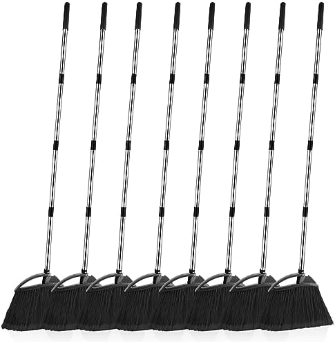 8 Pcs Heavy Duty Angle Brooms with Telescopic Handle