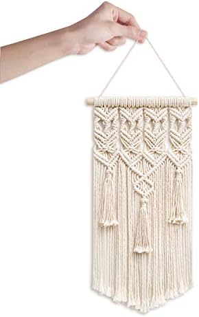 Mkono 2 Pcs Macrame Wall Hanging Boho Geometric Decor
