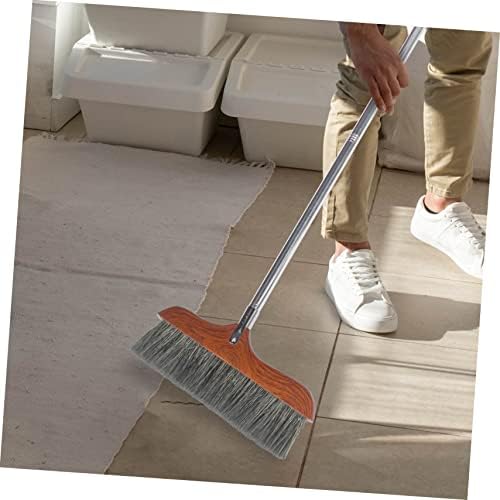 SHERCHPRY Ergonomic Soft Bristle Broom with Detachable Handle for Easy Storage