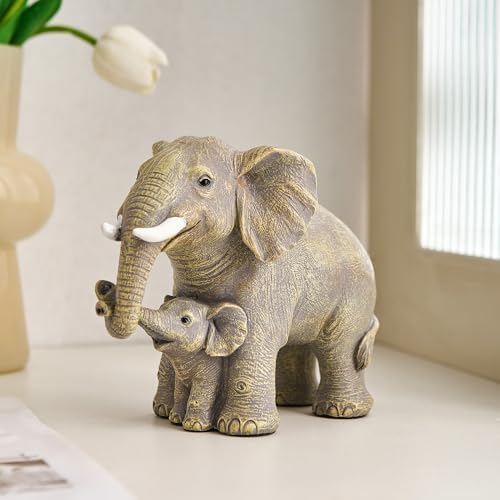 XGZY Elephant Statue Decor - Grey Indoor Figurine
