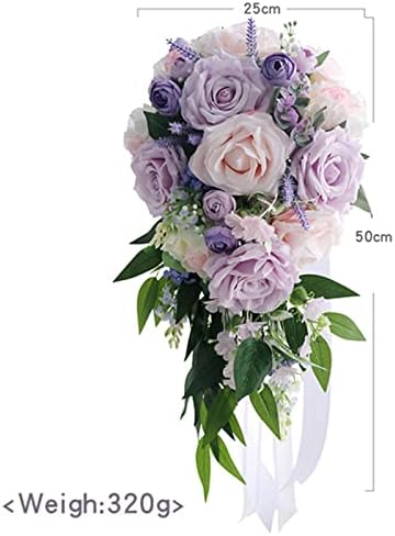 NDRFAWY Bridal Bouquet Artificial Flowers Durable Romantic Design