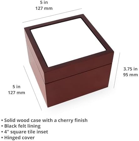 CafePress Memory Keepsake Jewelry Box 5x5x375