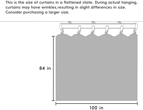 Hoeflife Room Divider Curtains with Flexible Ceiling Tracks