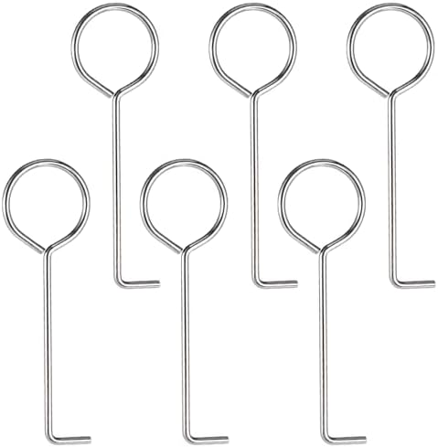 6PCS Stainless Steel Drain Cleaning Hooks