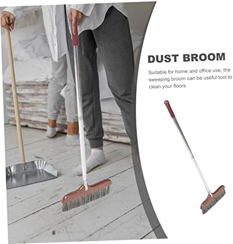 SHERCHPRY Ergonomic Soft Bristle Broom with Detachable Handle for Easy Storage