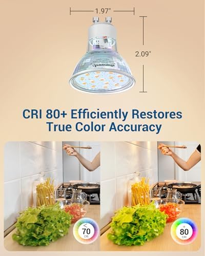 DEWENWILS Dimmable GU10 LED Light Bulb 6 Pack