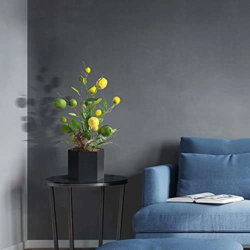 NDRFAWY Artificial Yellow Lemon with Vase for Home Decor