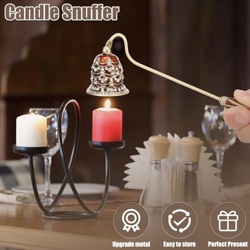 KTZCTPCA Candle Snuffer with Long Handle and Enamel Finish