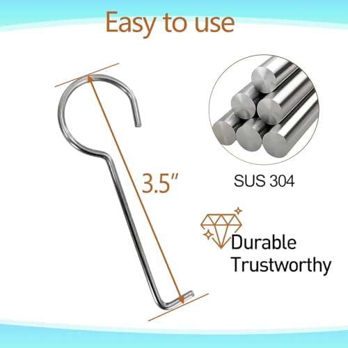Neodrain 2 PCS Stainless Steel Drain Grate Lifting Hook